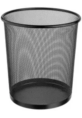 [PRIME] Lixeira de Metal Redonda, Preto, 12,5L, Ordene Br