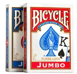 Bicycle Baralho de cartas jumbo, pacote com 2