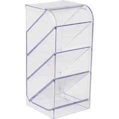 Organizador de mesa diagonal, Cristal, 10330018, Waleu