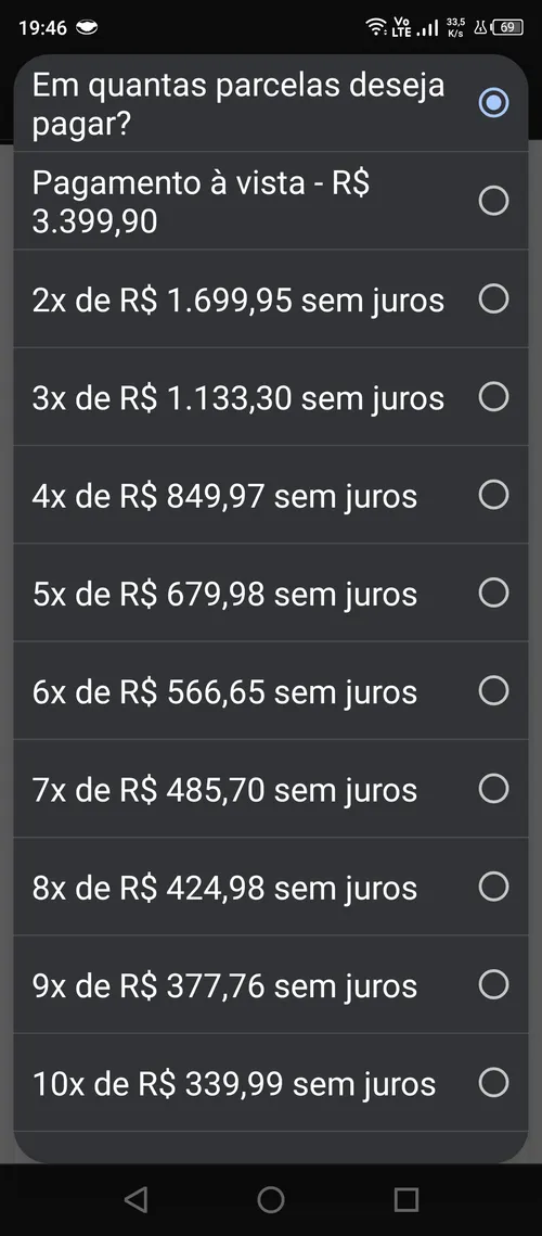 Imagem na descrição da promoção