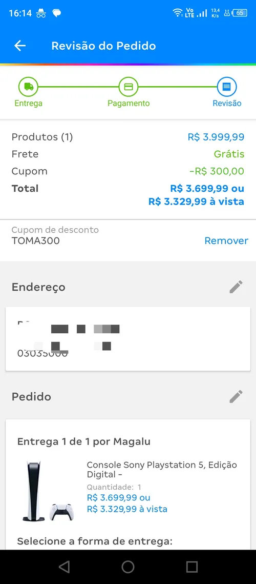 Imagem na descrição da promoção