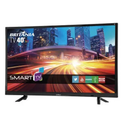 Smart TV Britânia LED 40" Full HD BTV40E21S | R$999