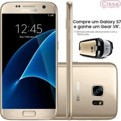 [CISSAMAGAZINE] Smartphone Samsung Galaxy S7 G930F 32GB 4G Desbloqueado - R$ 2.650 DOURADO