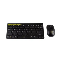 Kit teclado e Mouse Maxprint Freestyle Sem Fio series Amarelo