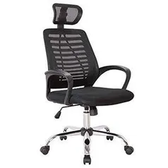 Cadeira Escritório Secretária Ergonômica Tela Mesh Preta Conforsit 4892 | R$350