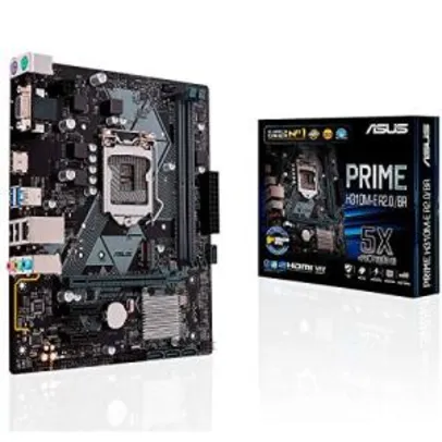 Asus H310M-E R 2.0, Placa-mãe Intel LGA-1151 mATX, DDR4 - R$502