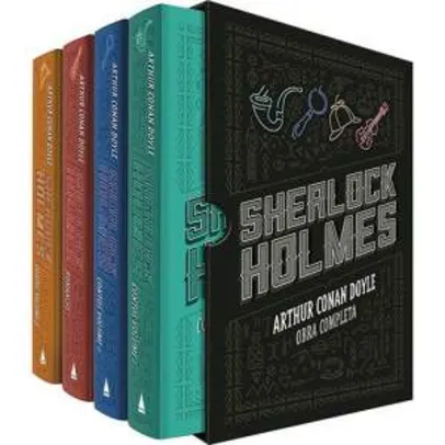 [Americanas] Livro - Box Sherlock Holmes: Obra Completa - 4 Volumes - R$ 43,91