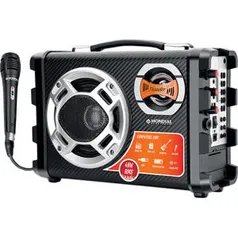 Caixa amplificada Mondial MCO-01 Multi Connect Thunder 40W RMS, Gravador FM, USB, SD Card, Acompanha microfone