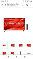 Smart TV LED 50" UHD 4K LG | R$1889