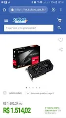 Placa de video rx580 8gb aorus gigabyte ddr5