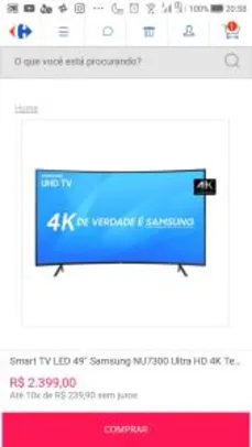 Tv Samsung 4k CURVEE 49"