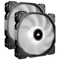 Kit com 2 Cooler FAN Corsair AF140, 140mm, LED, Branco - CO-9050088-WW | R$ 126