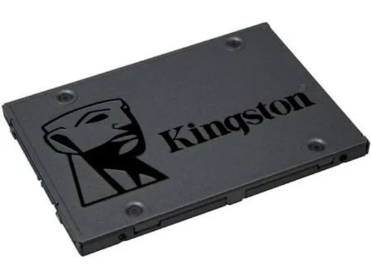 SSD 480GB Kingston Sata Rev. 3.0 - Leituras 500MB/s e Gravações 450MB/s A400 | R$ 350
