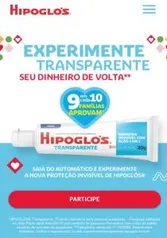 Compre um Hipoglós Transparente e Receba seu Dinheiro de Volta (máx. R$60)