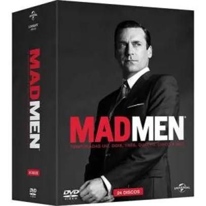 DVD - Coleção Mad Men - 1ª a 6ª Temporada (24 Discos) - R$70