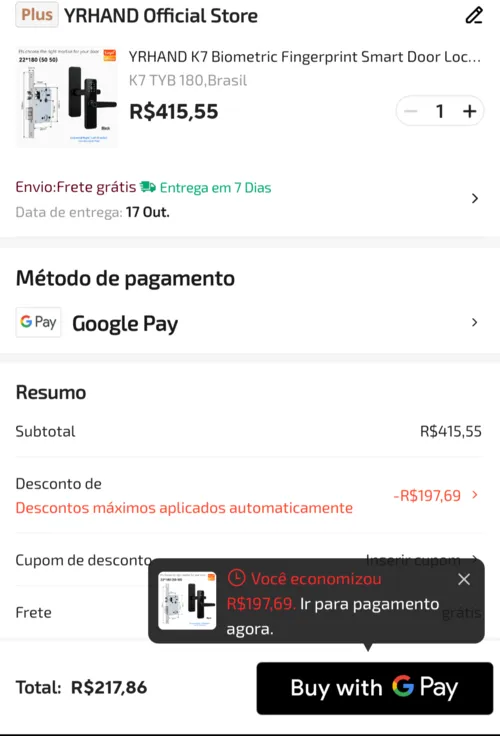 Imagem na descrição da promoção