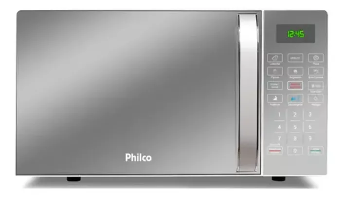 Microondas 20l Philco Pme25 1100w Limpa Fácil Espelhado 110v