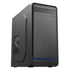 Gabinete 6503BK, Micro Tower, Black, Com fonte, 6503BK