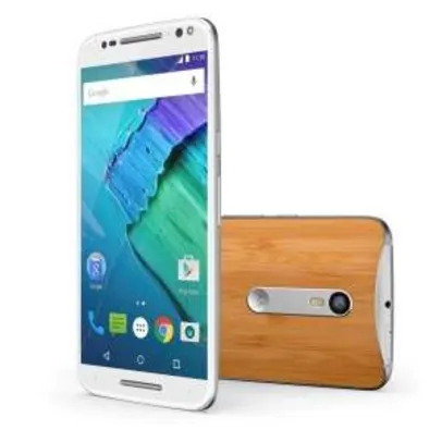 [Ponto Frio] Smartphone Moto X Style 32GB XT1572 Branco/Bambu com Tela de 5.7'', Dual Chip, Android 5.1, 4G, Câmera 21MP - R$1799