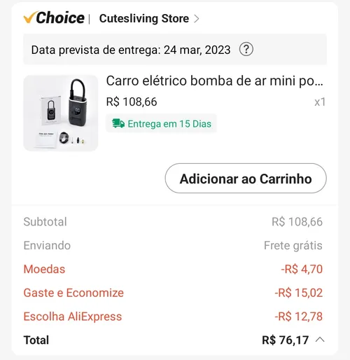 Imagen na descrição da promoção