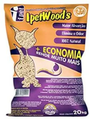 Granulado higiênico de madeira para gatos