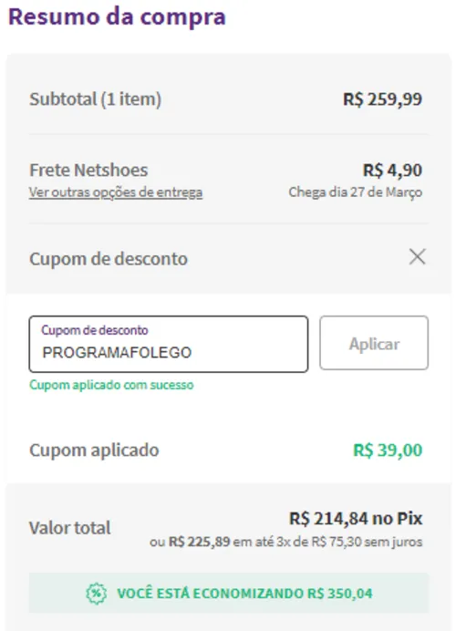 Imagem na descrição da promoção