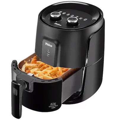 Fritadeira Elétrica Sem Óleo Air Fry Philco PFR15PG Gourmet Gold 4,3L - Preta