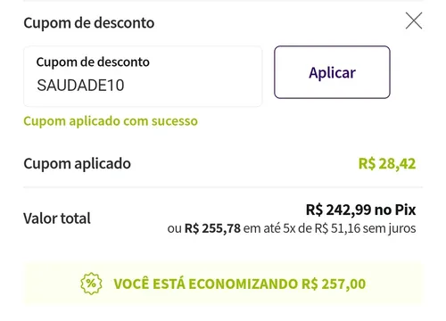 Imagem na descrição da promoção