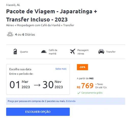 Imagem na descrição da promoção