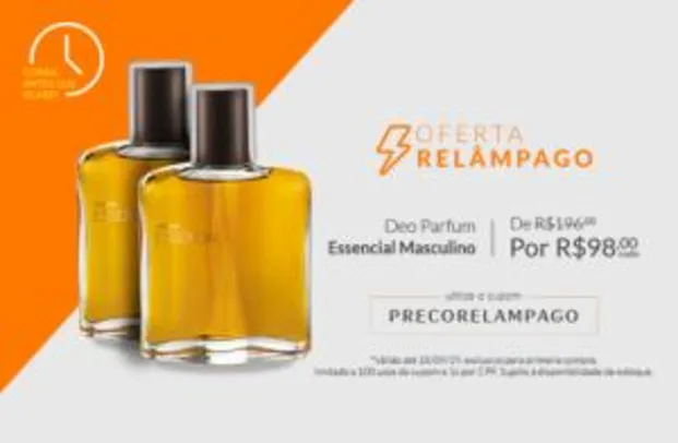 [Primeira Compra] Perfume Essencial masculino - | R$98