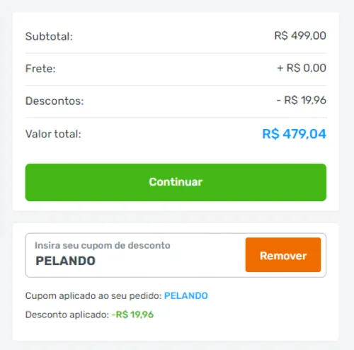 Imagem na descrição da promoção