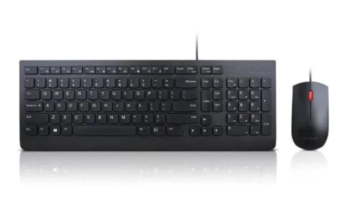 Kit Teclado e Mouse com fio Lenovo