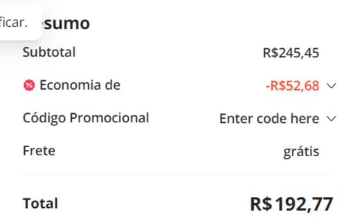 Imagem na descrição da promoção