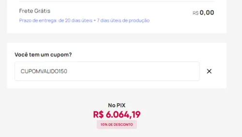 Imagem na descrição da promoção