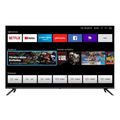 Smart TV Philco 50" 4K LED Dolby Audio PTV50G70SBLSG - Bivolt Bivolt