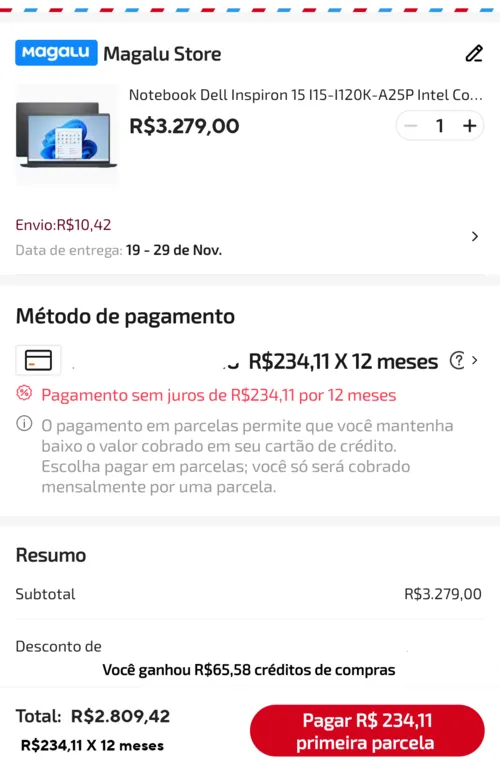 Imagem na descrição da promoção