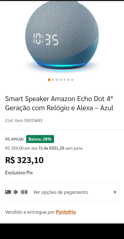 Imagem na descrição da promoção