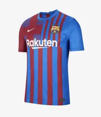 Camisa Nike Barcelona I 2021/22 Torcedor Pro Masculina