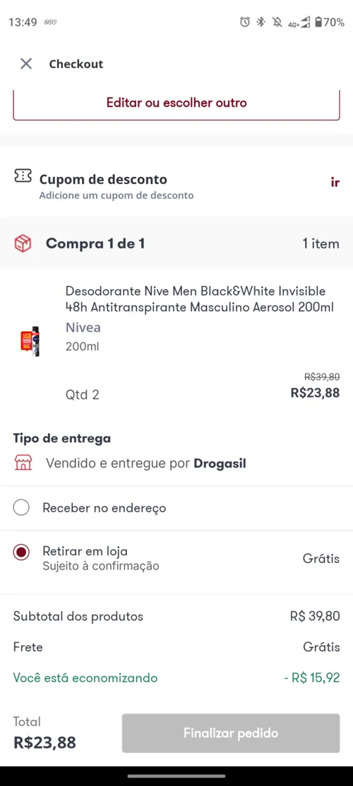 Imagem na descrição da promoção