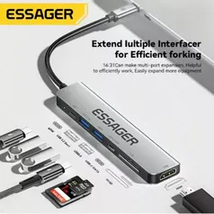 Essager-USB C Hub 7 em 1