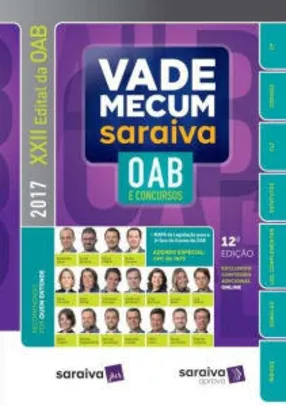 Vade Mecum Saraiva - OAB e Concursos - 12ª Ed. 2017 - R$48