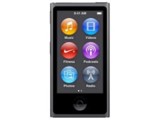 iPod Nano Apple 16GB - Multi-Touch Cinza Espacial - R$ 475