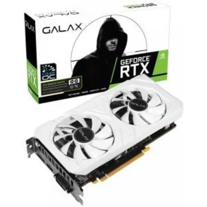 Placa de Vídeo Galax NVIDIA RTX 2060 EX White (1-Click OC) 6GB, GDDR6 - 26NRL7HPY3EW