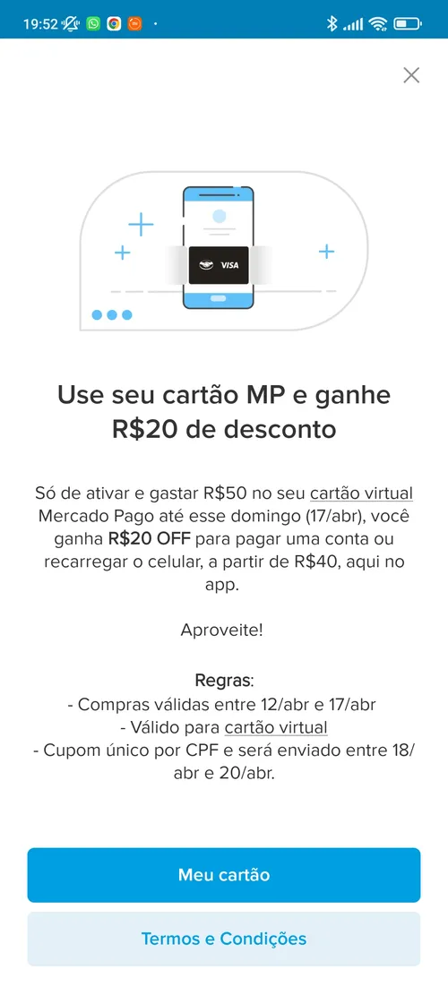 Imagem na descrição da promoção