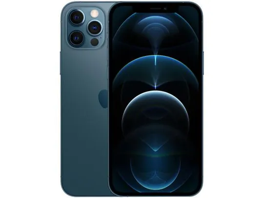 iPhone 12 Pro Apple 128GB Azul-Pacífico 6,1” - Câm. Tripla 12MP iOS R$6099