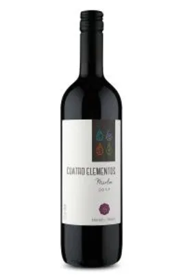 Vinho Cuatro Elementos Canelones Merlot 2017 - 750 ml | R$24
