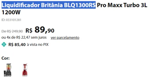 Imagem na descrição da promoção