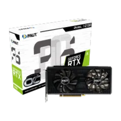 Placa de Vídeo Palit NVIDIA GeForce RTX 3060 Dual OC, LHR, 12GB GDDR6, DLSS, Ray Tracing, NE63060T19K9-190AD