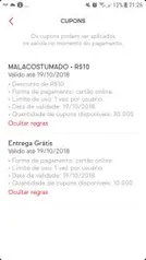 Desconto de R$ 10 válido somente hoje 19 /10.