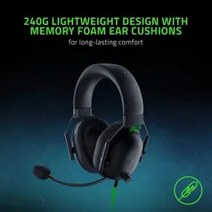 [Taxa inclusa] Razer BlackShark V2 X Wired Headset, Esports Headset, Cancelamento de Ruído P